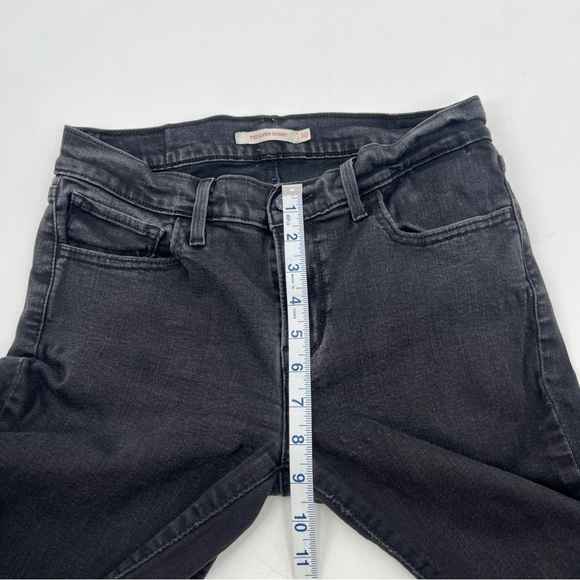 LEVI'S Woman's Black 710 Super Skinny Denim Jeans Size 30 - Picture 10 of 13